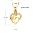 thumbnail image 2 of Urn Necklace for Ashes for Women Heart Cremation Necklace for Ashes Stainless Steel Cremation Jewelry, 2 of 7