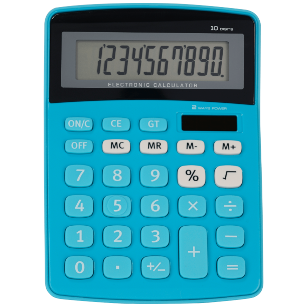 No Brand 55744 10Digit Display Calculator Assorted Solid Colors