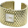 thumbnail image 4 of Blekon Collections Analog Quartz Womens Wide Cross Patterned Bangle Watch, 4 of 5