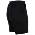 thumbnail image 3 of U.S. POLO ASSN. Pantalón corto de chándal para hombre - Diagonal Fleece Carbon Finish, algodón, liso Negro L (Large), 3 of 4