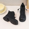 thumbnail image 6 of FYEGRE Stylish Durable Girls Boots For Kids With Lace Up Design For School And Play Ages 3 12 Comfortable Footwear For Young Girls Black 11-11.5 Years, 6 of 6