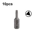 thumbnail image 1 of 10 Pcs Tournevis Électriques Bits Courts Magnétiques Puissants - Triangle Ta25, 1 of 5