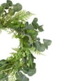 thumbnail image 3 of Northlight Decorative Plastic Floral Artificial Plant & Flower Wreath, Green, 3 of 4