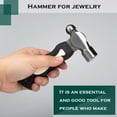 thumbnail image 4 of Gieenan Portable Mini Hammer Lightweight Jewelry Making Hammer for Sensitive Surfaces, 4 of 8