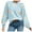 Blue, variant on Gubotare Women's Long Sleeve Crewneck Sweater 2025 Fall Printed Cute Oversized Knitted Pullover Tops Trendy Clothes (Blue,S)