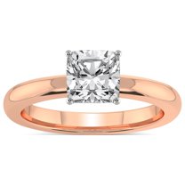 IGI Certified 5 Carat Cushion Shape Lab Grown Diamond Engagement Ring | 14K Rose Gold |Quinn Solitaire Diamond Ring | FG-VS Quality Friendly Diamonds