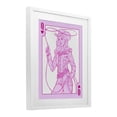thumbnail image 2 of Stupell Industries Eclectic Cowgirl Queen of Hearts White Framed Print Under Glass, 13 x 16, by Ziwei Li, 2 of 8