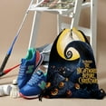 thumbnail image 3 of Nightmare Before Christmas-theme Drawstring Backpack Sports Gym Bag Water Resistant String Bag Cinch Bag12"X16"（30X40cm）, 3 of 6