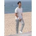 thumbnail image 4 of Pantalones de senderismo TBMPOY, ligeros, de secado rápido, para hombre, gris claro, XL, 4 of 5