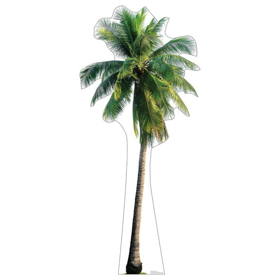 Advanced Graphics 5264 79 x 35 in. Tropical Palm Tree Life-Size Cardboard Cutout