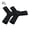 Black3, variant on Fin Keeper Straps, 2Pcs Silicone Fin Grippers for S cuba Diving Snorkeling, Triangle Buckle Anti-Loss fin Holders