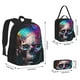 thumbnail image 2 of Easygdp Modern Abstract Colorful Skull B Mochila para Niños y Niñas con Set de Caja de Almuerzo y Estuche para Lápices 3 en 1, Mochila Escolar Estampada para Adolescentes, 2 of 7