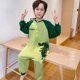 thumbnail image 1 of Pijamas de una pieza para niños de primavera y otoño, ropa fina de algodón puro para el hogar para niños y niñas, saco de dormir antipatadas, 1 of 5