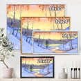 thumbnail image 4 of Designart 'Stream Through The Winter Forest II' Lake House Framed Canvas Wall Art Print, 4 of 5