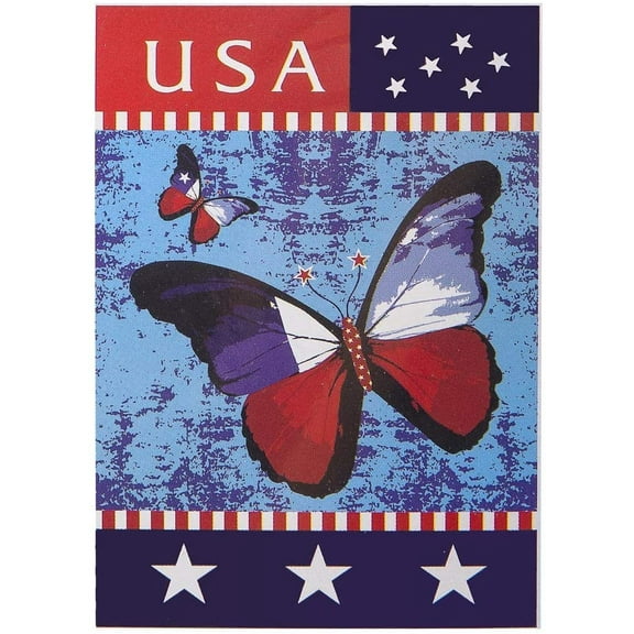 Darice Patriotic House Flags and Banners, 28 x 40, Red, White, Blue