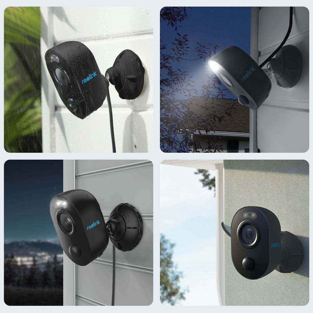 Reolink 1080P Outdoor/Indoor WIFI Security Camera with Spotlight, Color Night Vision, PIR Motion Alerts, 2-Way Talk, Siren, IP65 Waterproof, Reolink Series Cube Wireless Basic