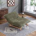 thumbnail image 5 of Hemvt Corduroy Bean Bag Chair for Adults, Armless Lazy Sofa with Backrest, Single Seating Couch for Living Room & Bedroom, Plush Foam Filled, Antique Green, 5 of 9