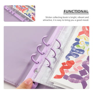 Sticker Book Collection Album 40 Sheets Reusable Sticker Album for Collecting Stickers Blank Sticker Book Storage Binder for Puffy Washi Stickers