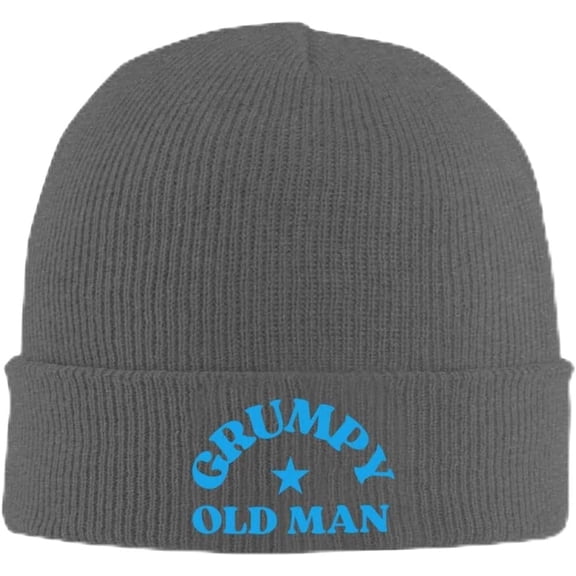 Grumpy Old Man Knit Hat Soft Warm Ski Cap Men Women Winter Beanie Hat