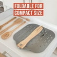 thumbnail image 6 of Chef Pomodoro Perforated Aluminum Metal Pizza Peel with Foldable Wood Handle (12 inch) 12 x 14 x 0.06 inches, 6 of 7