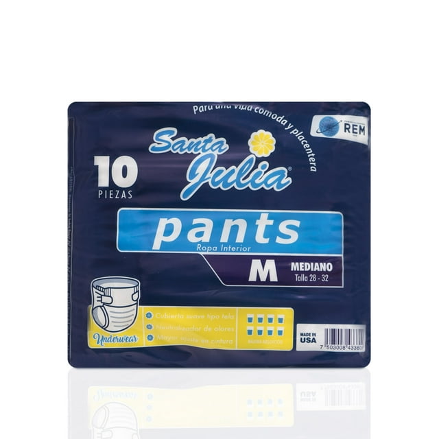 Pañales Tipo Calzon Para Adulto Caja Con 80 Pzs Santa Julia Mediano