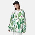 thumbnail image 5 of Goofa Cactus Plants1 Printed Women's UPF 50+ Sun Protection Hoodie Jacket Lightweight Long Sleeve Sun Shirt for Women with Pocket Hiking Outdoor-Large, 5 of 9