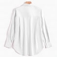 thumbnail image 7 of YANGXINX Womens Dress Shirts Long Sleeve Button Down Elegant Free Collared Work Office Solid Blouses Dressy Casual Relaxed Fit Tops, 7 of 7
