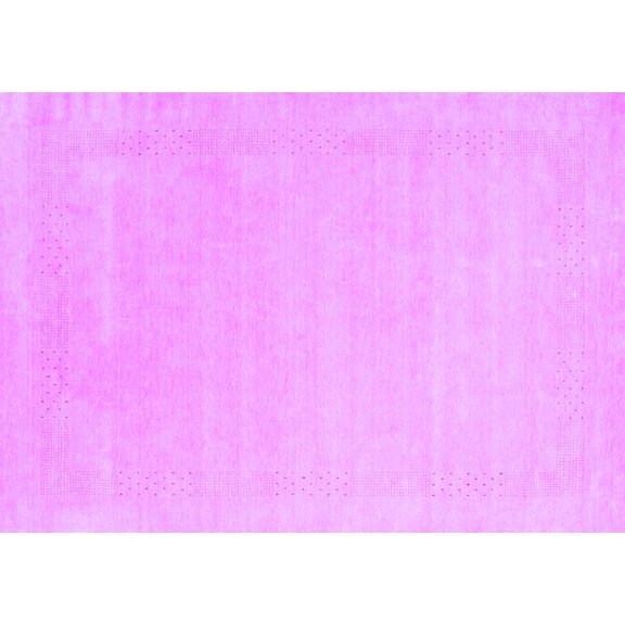 Ahgly Company Indoor Rectangle Solid Purple Modern Area Rugs, 5' x 7'