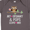 thumbnail image 4 of Inktastic Grammy and Pops Love Me Owl Girls Baby Bodysuit, 4 of 5