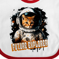 thumbnail image 4 of Inktastic Astronaut Space Future Explorer Funny Cat Boys or Girls Baby Bib, 4 of 4