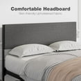 thumbnail image 4 of Bed Frame with Headboard and 2 Storage Drawers, Linen Upholstered Platform Bed Frame with Strong Metal Slats Support, Noise Free Mattress Foundation, No Box Spring Needed, 4 of 9