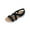 Black, variant on Womens Open Toe Flat Sandals Criss Cross Elastic Straps Soft Sole Lightweight Breathable Casual Slip On Shoes