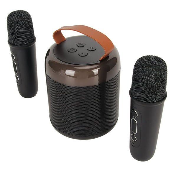 Juego De 2 Micrófonos Inalámbricos Con Altavoz, Máquina De Karaoke Portátil 5.3 Fácil De Conectar Para El Hogar Para Fiestas