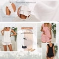 thumbnail image 5 of SUNBS Pajamas Set for Women Lounge Sets Ruffle Pj Soft Tank Top and Shorts Sleepwear Set Bridal 2 Piece Outfit, 5 of 10