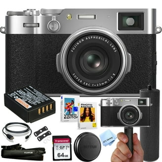 FUJIFILM X100VI Digital Camera (Black) 128GB Memory Card PKG