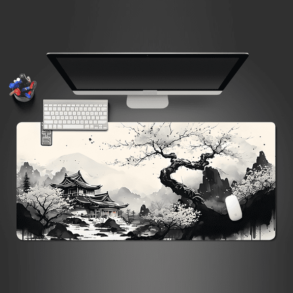 Mouse Pad sakura landscape desk accessories Mat Gamer Rug Xxl Keyboard Pad 1000X500x3MM Desk Mat Office Carpet Gaming Mouse Mats