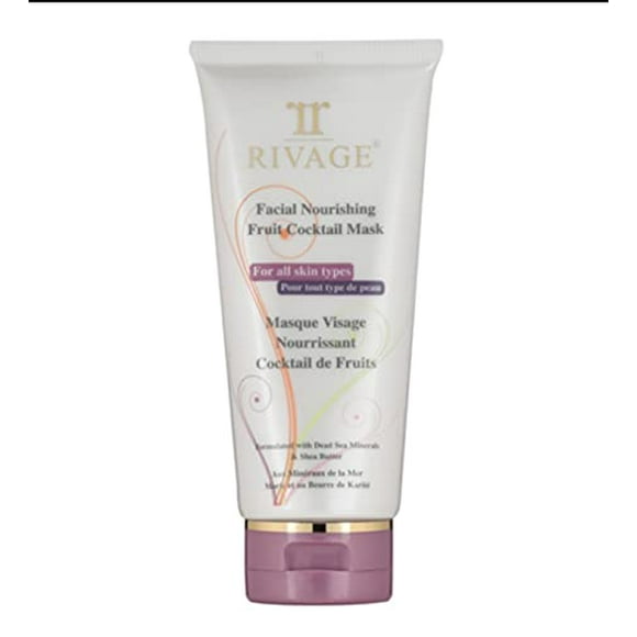 RIVAGE NATURAL DEAD SEA MINERALS Facial Nourishing FRUIT COCKTAIL MASK with DEAD SEA MINERALS and SHEA BUTTER 200ml ALL SKIN TYPES