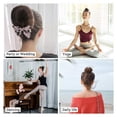 thumbnail image 3 of Guardurnaity 1 Juego de esponja para hacer moños en el pelo, banda para la cabeza, bola, anillo grande, herramientas de estilismo de nailon dulce, Cuidado del cabello Beige, 3 of 6