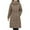Green, variant on MIUOWANP Womens Coats Fall Women's New Long-sleeved Solid Color Hooded Lace-up Fashion Coat Red XL