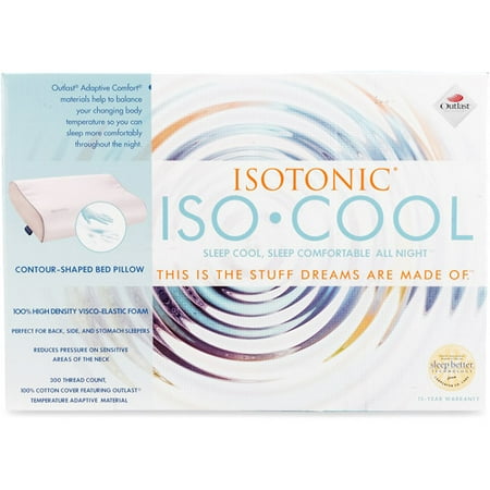 photo Iso Cool Pillow Cover iso cool visco elastic contour bed pillow with outlast cover