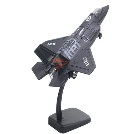 JIAHAOO F35 Jet Aircraft Alloy Model 1/72 Scale Pullback with Lights & Sound for Collectors/Kids with Stand
