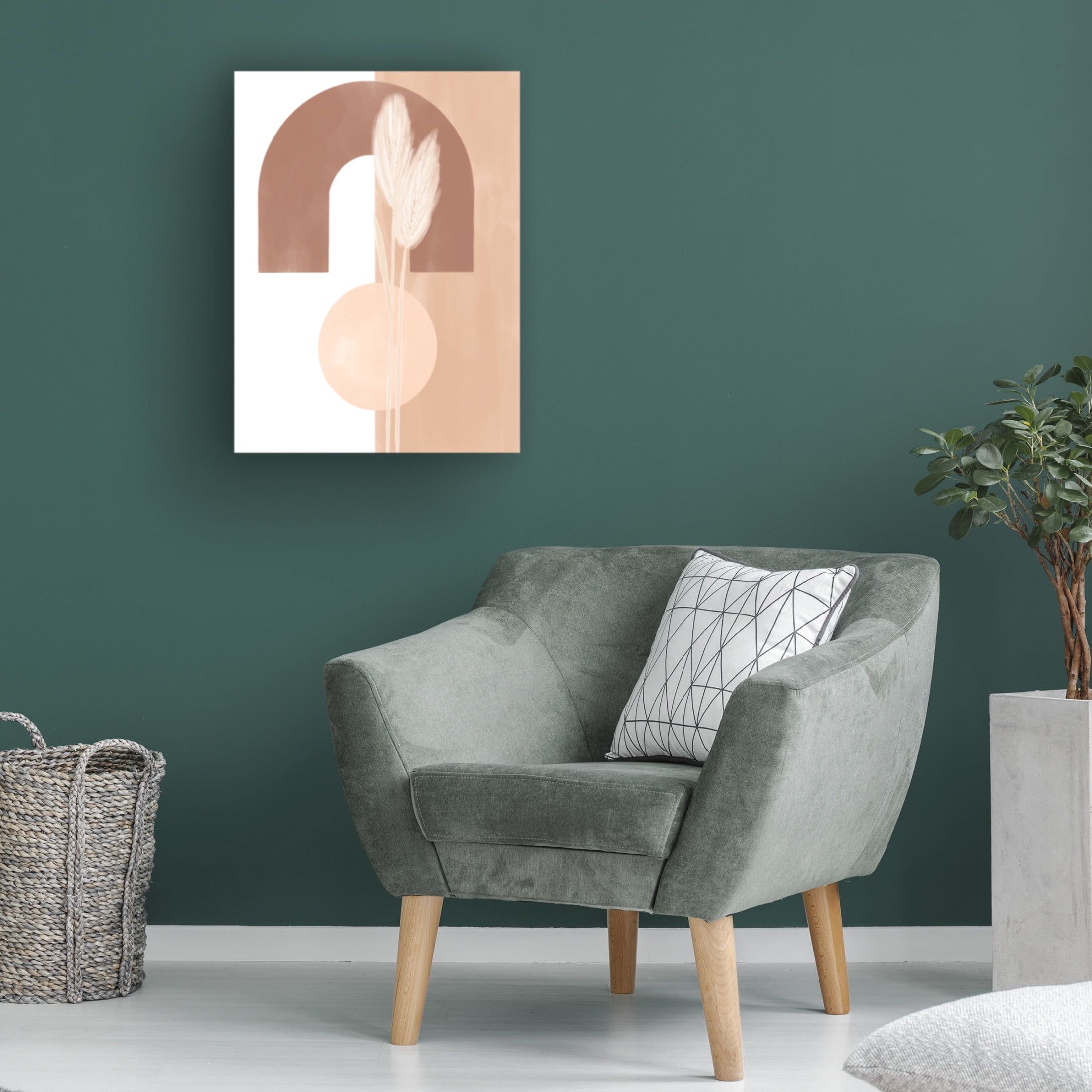 Trademark Fine Art Ivy Green Illustrations Abstract Arch Canvas Wall Art
