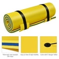 thumbnail image 6 of Gymax 87'' x 36'' 3-layer Floating Pad Mat Water Sports Recreation Relaxing Yellow, 6 of 6