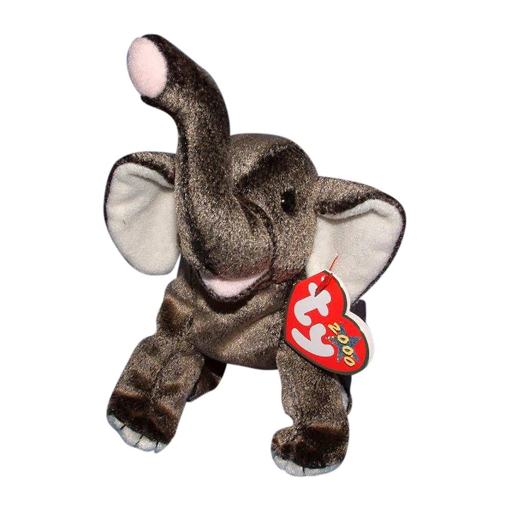 TRUMPET the Elephant - MWMTs Stuffed Animal Toy 8.5 inch TY Beanie Baby 
