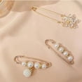 thumbnail image 6 of ZILEFSILK 14 Pcs Pearl Brooch Pins For Women Fashion Kawaii Safety Decorative Pins Set Aesthetic, 6 of 7