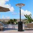 thumbnail image 5 of Pamapic 48,000 BTU Outdoor Propane Heater, Freestanding Patio Heaters with Wheels & Cover for Outdoor Backyard Garden Use, Black, 5 of 7