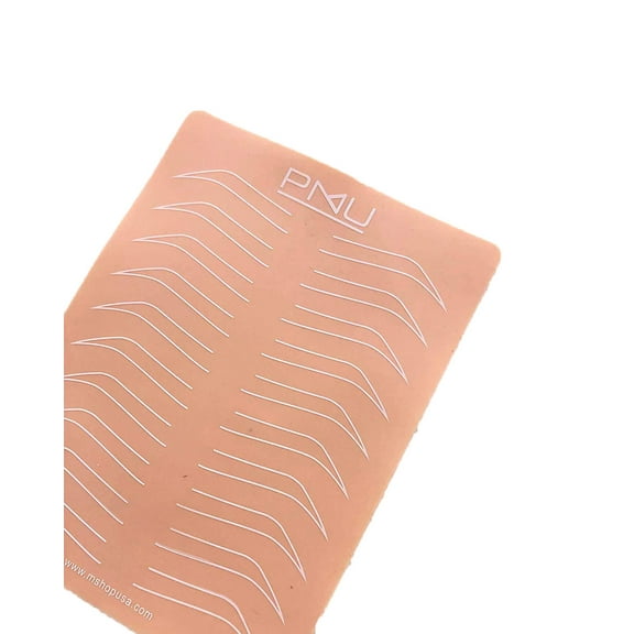 5PCS Silicone Fake Skin Ombre Powder Brows Practice Sheet