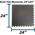 thumbnail image 3 of 120 Square feet / 30 Interlocking Foam Tiles Thick Exercise Mat - Soft Supportive Cushion, Non-Skid Texture & Water Resistant, Gray Color, 3 of 8
