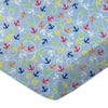 SheetWorld Fitted 100% Cotton Percale Play Yard Sheet Fits BabyBjorn Travel Crib Light 24 x 42, Nautical Blue
