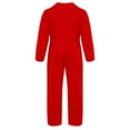 thumbnail image 3 of Alvivi Kids Boys Long Sleeve Zipper Solid Color Coverall Style Jumpsuit 6-16 Red 10, 3 of 6